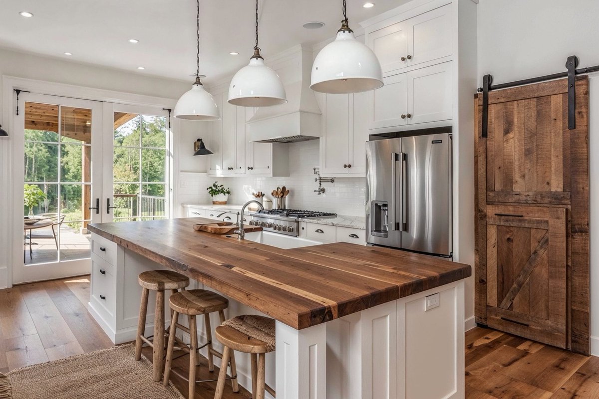 TheLemeDecor's tweet image. Modern rustic kitchen with warm wood tones, natural textures, and clean-lined cabinetry, blending cozy charm with contemporary style.

#KitchenDesign #RusticStyle #ModernInteriors #HomeDecor #InteriorDesign #NaturalTextures #CozySpaces #KitchenInspo