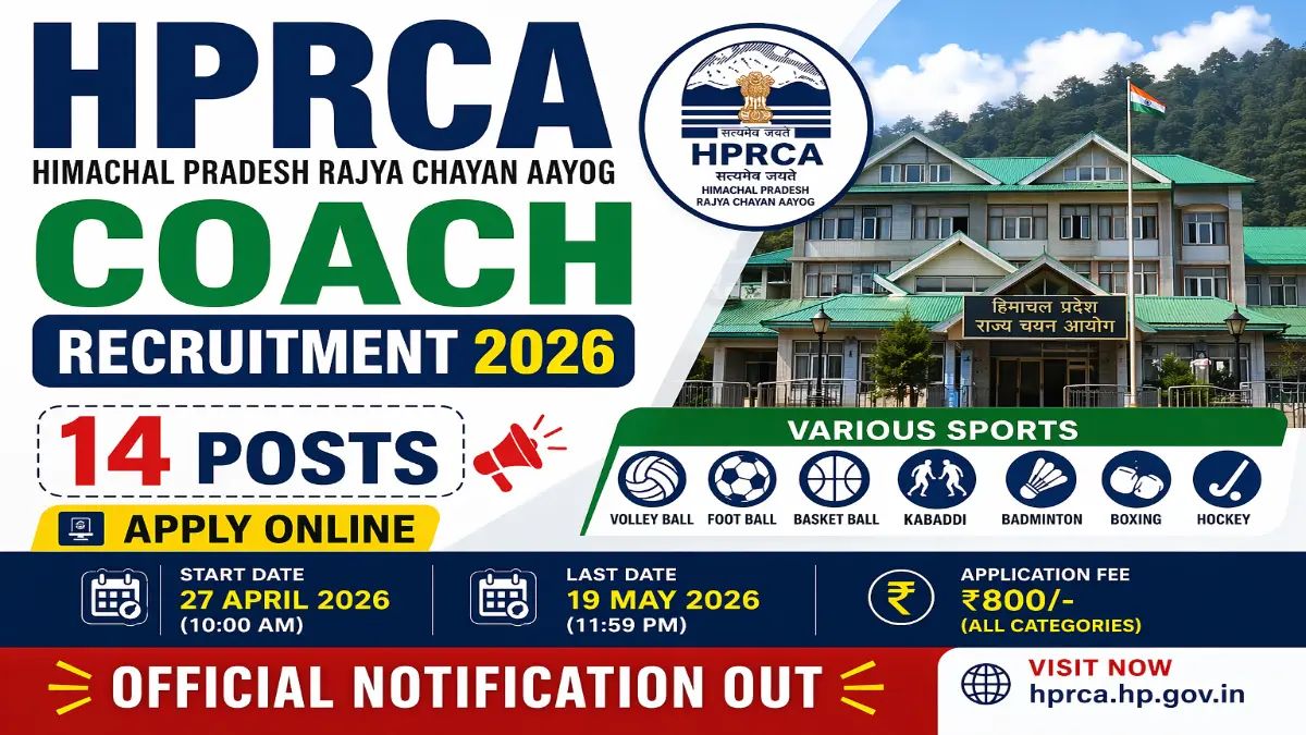 Sarkari_Result1's tweet image. #HPRCA #Coach Recruitment 2026 Out – Apply Online 14 Posts🔥🔥
@Sarkari_Result1 #SarkariResult

Click Below Link To Apply👇
sarkariresult.app/hprca-coach-re…