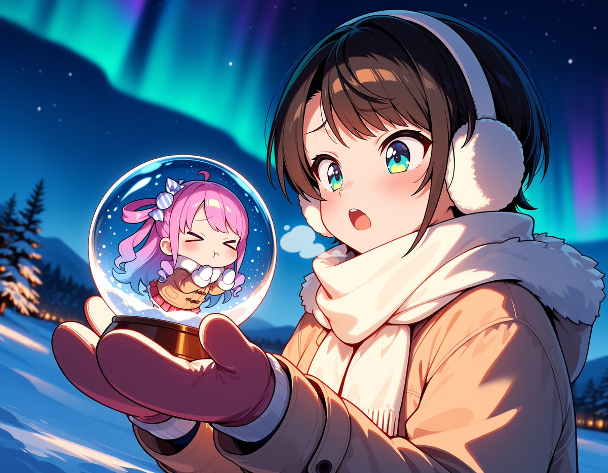 bleepdemon's tweet photo. Luna &amp; Subaru❄️🌍 https://t.co/dIMaqJBPeW