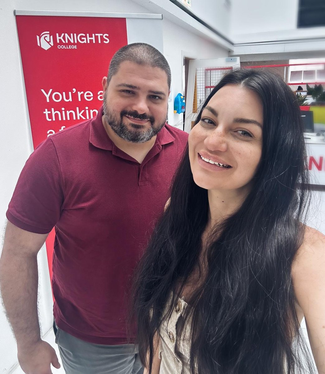 Knights_College's tweet image. No career breaks. No choosing between work and study.

Daniela and Dirk covered it all on Wednesday, from Sixth Form to Doctorate, built around your life.

Curious about your next step?👇 
bit.ly/4mxEPEc

#KnightsCollege #DegreePathways #WorkBasedLearning #GetQualified