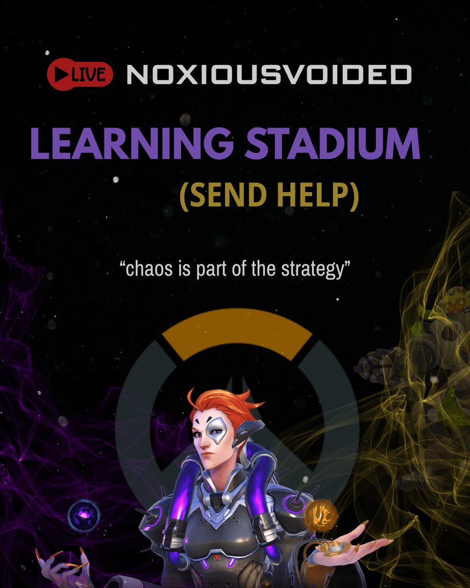 noxiousvoided's tweet photo. LIVE 🔴 stadium debut — they’re experienced, I’m a liability
https://t.co/lbczkU2XB9
#Overwatch2 #TwitchStreamer https://t.co/EqhsS2vbUI