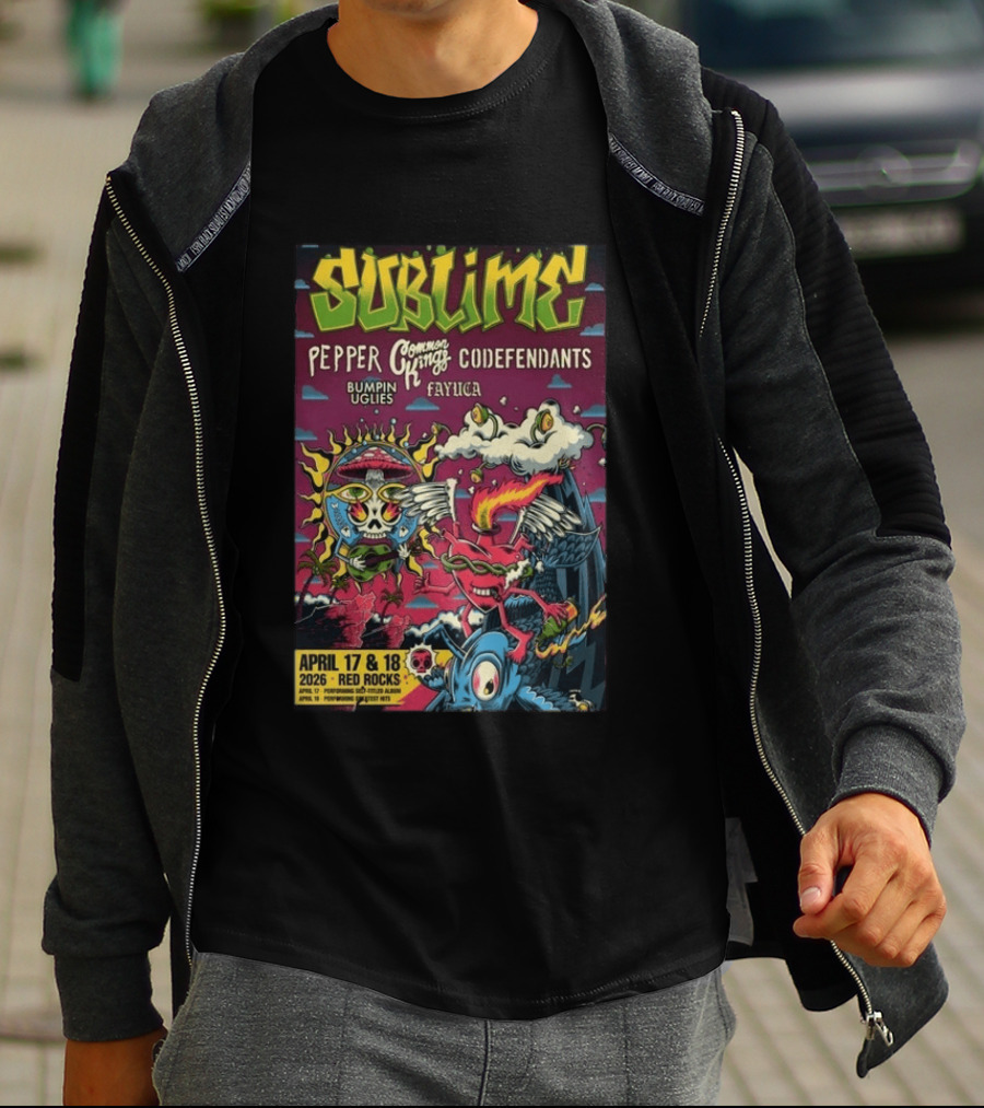haneenshirtcom's tweet image. Okay but seriously: this Sublime Red Rocks T-shirt takes me back! The vibe of those April 2026 dates with Common Kings is just electric. Have you ever seen them live? haneenshirt.com/product/t-shir…

#Sublime #ConcertMemories #Tshirt #LiveMusic