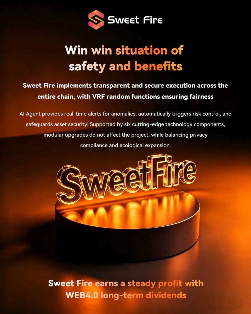 ai_datapulse's tweet image. 🔥 #Sweet Fire #WEB4.0 New Era 🔥

▫️ Structure is King, ending Web3's chaos
▫️ Ushering in a new era of Web4.0 structural competition
▫️ Target: Build 100 flagship projects
▫️ Creating the Web4.0 "Unicorn Factory"
▫️ Win-win: Security &amp;amp; Returns