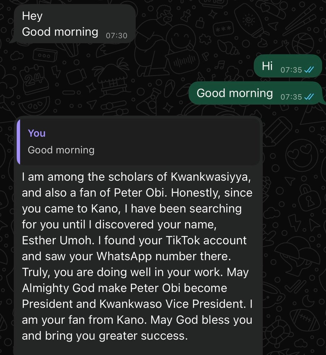 Esther Umoh tweet media