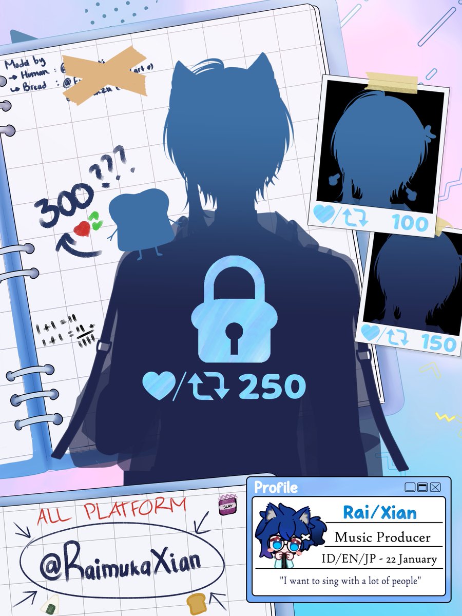 Raimuka Xian 🍞🎸|| COMMISSION OPEN tweet media