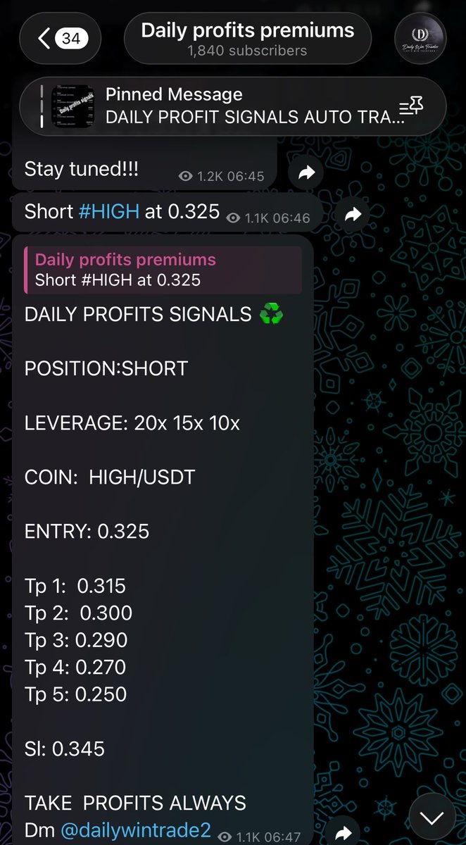 dailywintrade's tweet image. Daily profits signals trade and results #PORTAL #HIGH #crypto #binance
