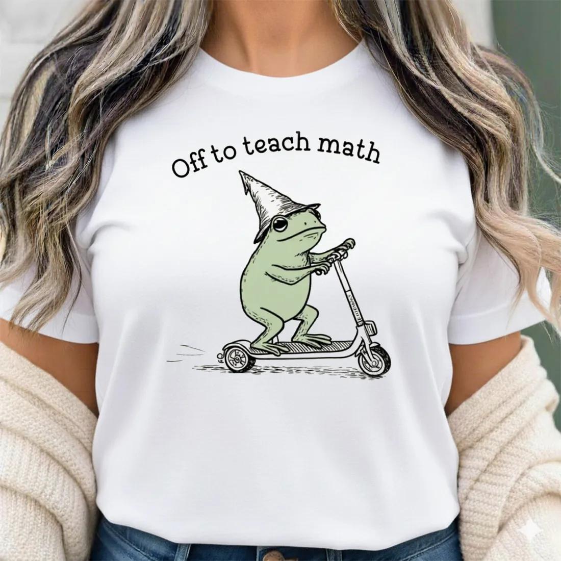 blastteecom's tweet image. Frog Off To Teach Math Teacher Shirt #Frog #TeachMath #Teacher #Blasttee blasttee.com/product/frog-o…