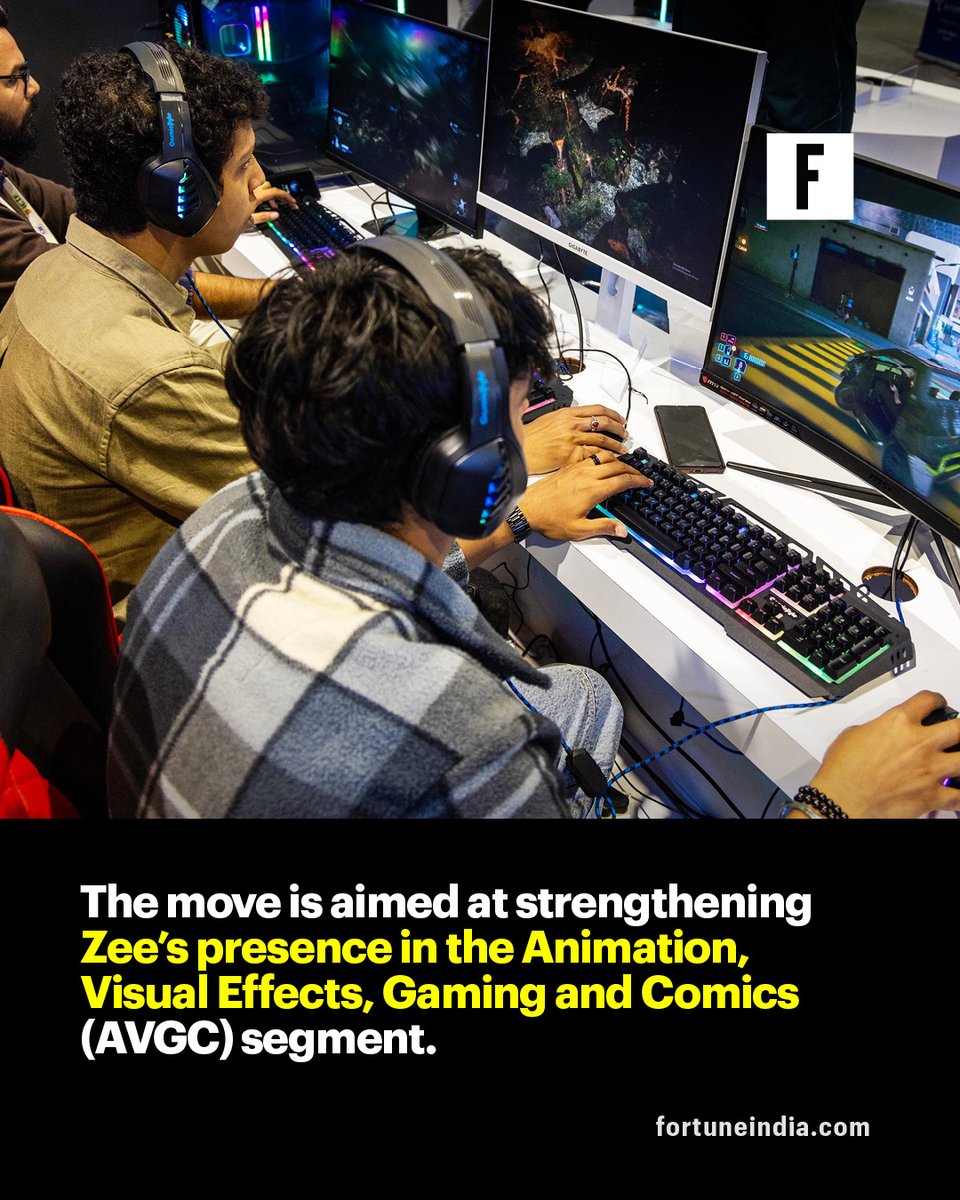 FortuneIndia's tweet image. [PART 1/2]

🚨 Zee Entertainment is betting on the future of content with a ₹116 crore investment in PhantomFX, strengthening its push into animation, VFX, gaming, and immersive storytelling.

#Zee #PhantomFX #MediaIndustry #OTT #Animation #VFX #Gaming #ContentCreation