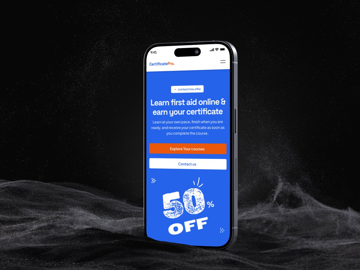 ux_akhil's tweet image. We just launched CertificatePro an online learning platform helping Australians get certified in First Aid, WHS &amp;amp; more.

No account needed. Pick a course, learn at your pace, get your certificate. 🎓

Built with care by the @ElevexaTech team. Proud of this one!

#Elearning