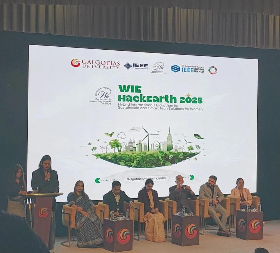 SCSE_GU's tweet image. Throwback to IEEE WIE-HackEarth 2025 at Galgotias University—a 24hr hackathon driving innovation, inclusivity &amp;amp; women empowerment through impactful tech solutions! 🚀

#Throwback #WomenInTech #Hackathon #Innovation