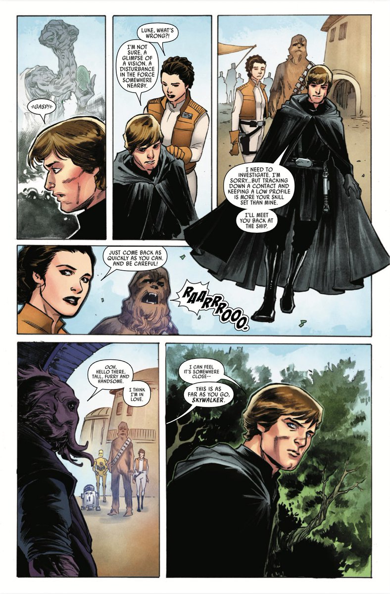 onceuponagalaxy's tweet photo. @Marvel preview for STAR WARS: GALAXY’S EDGE – ECHOES OF THE EMPIRE # 1 (of 5), out on April 22, 2026!

LUKE, PRINCESS LEIA and CHEWBACCA head to BATUU in search of important intel and stumble upon a dangerous relic

Check out the covers for this issue at https://t.co/RelybauYEu https://t.co/tQDPW1JmbM