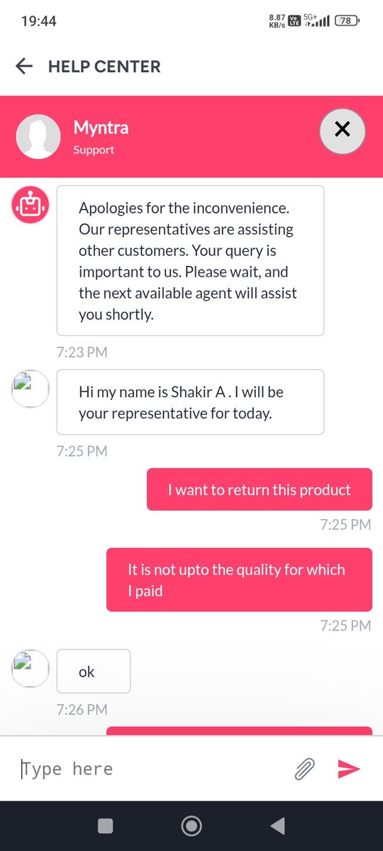 Proguru77's tweet photo. @MyntraSupport I received a very low quality product and wanted to return the it but your support is not responding at all

Order id :-  1328025 53144352498201 https://t.co/sE9qTcIpZ2