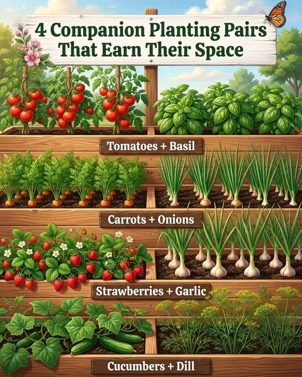 4 COMPANION PLANTING PAIRS THAT EARN THEIR SPACE Companion planting is ...