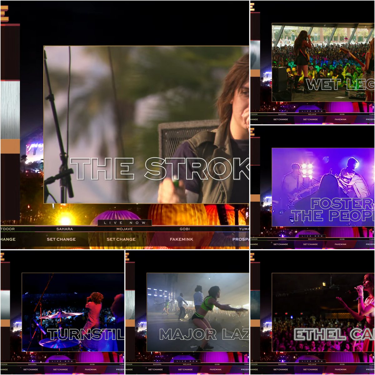 コーチェラの幕間で今年の出演者がまだ小さなステージ&amp;早い時間帯だった時の映像流すのエモすぎませんか
今やbigなアーティストも最初はここからだった！みたいな