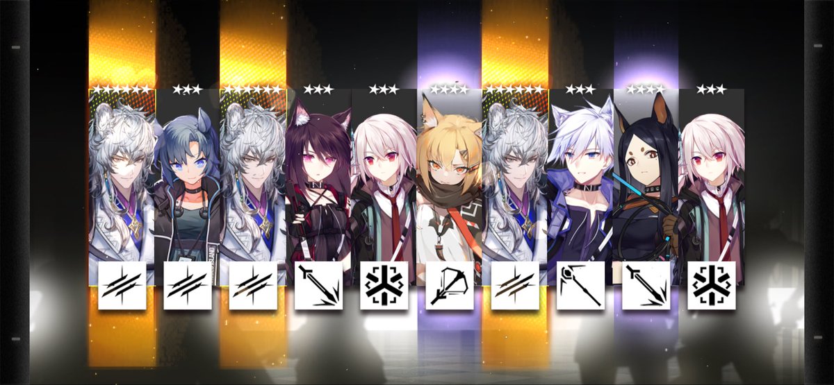 Simesaba_UDON's tweet photo. アークナイツ初心者ワイ
イケメンが3人いてにっこり https://t.co/p0s7mfa8f1