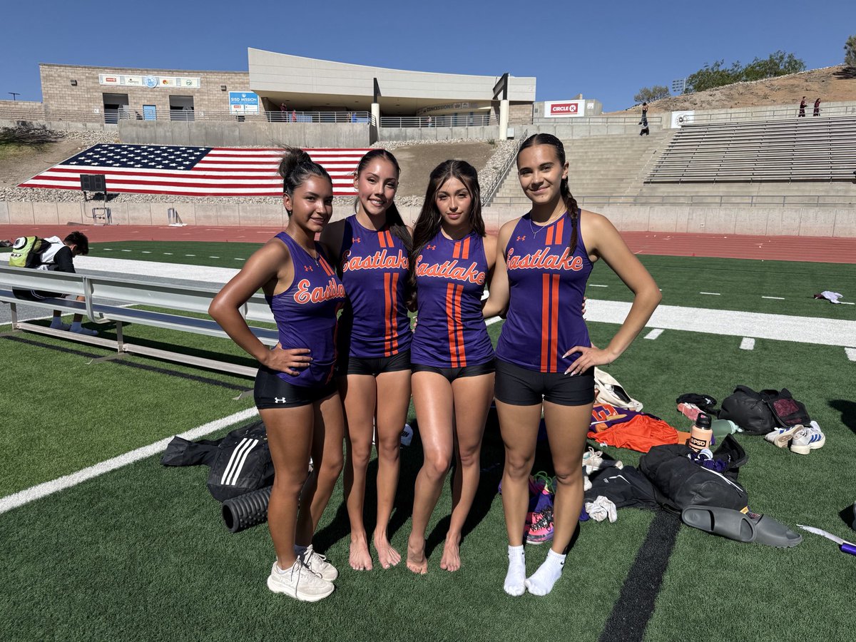 AMARTINEZ_ADM's tweet photo. You’re looking at the Regional Qualifiers for the 4x1 and 4x2 relay team! Great job to my Alli Bear and her Eastlake relay team! Arlington bound! 🧡💜 @Eastlake_HS_ @CoachMSaldana @Apina10_ @SISD_HS @JNunn_ADM @SISD_Herrera @SISD_PR @emart1nezz @kdelgado_EHS https://t.co/R8fKQMwGkp