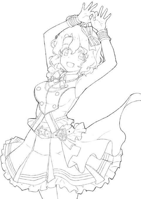 塗ってもらえたら嬉しみ
#アイマス塗り絵 