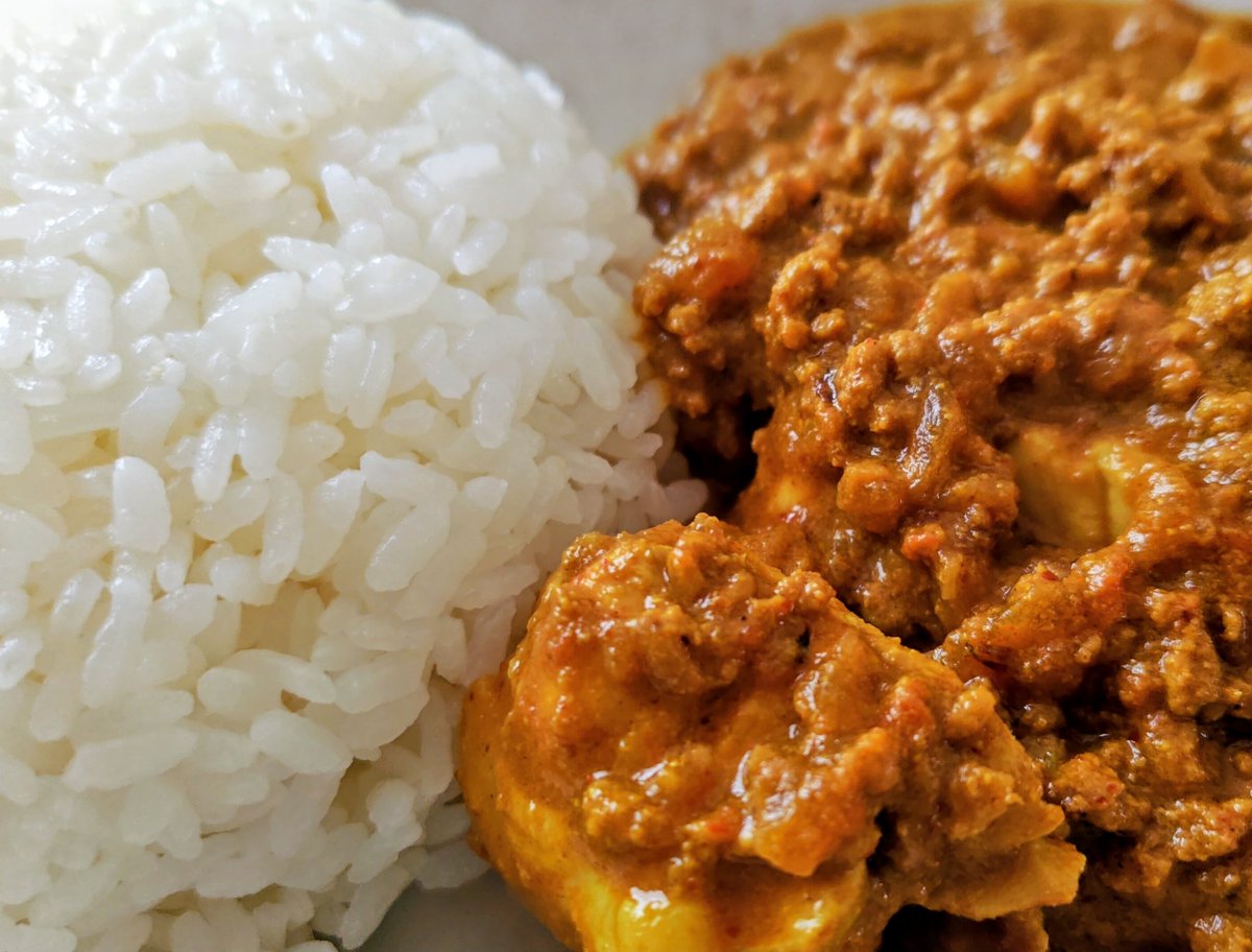 キーマ自作はええんやが辛すぎて泣いてる。