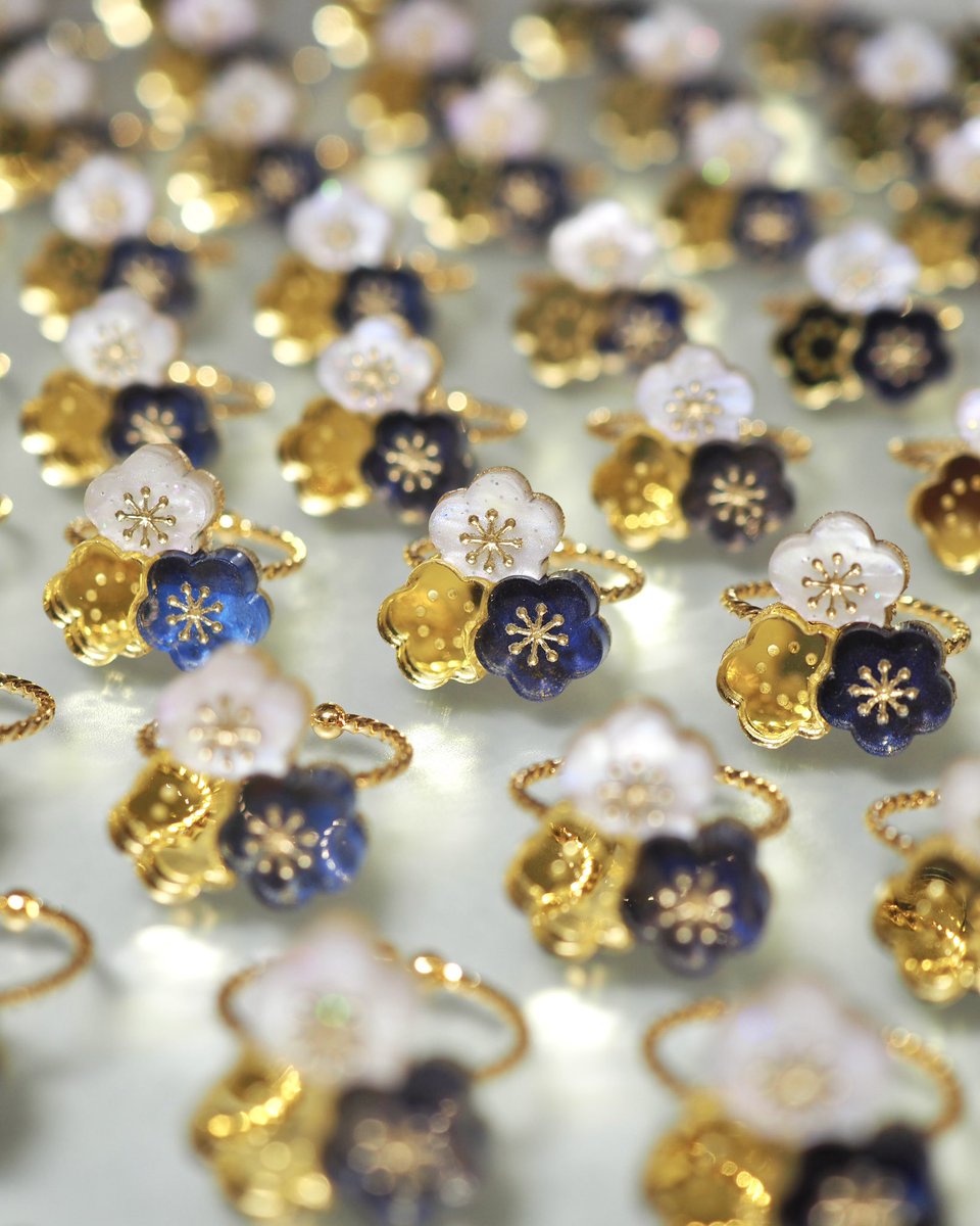 小梅ネイビーの指輪、できました🫶🏻