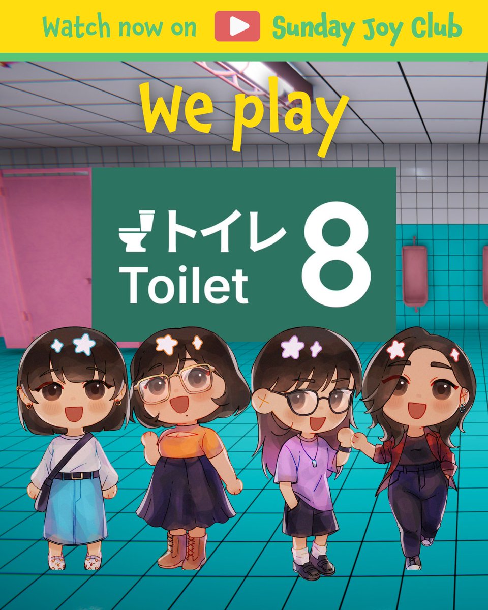 SundayJoyClub's tweet image. From Exit 8 to Toilet 8! 🚽🚽🚽 This week, we play the infamous spoof of the hit game! Did you guys know about this one? Can we find all the anomalies in time? Full episode out now - youtu.be/Go7Fwll_j7k

#gamers #pinoygamers #toilet8 #millennialgaming #filipino
