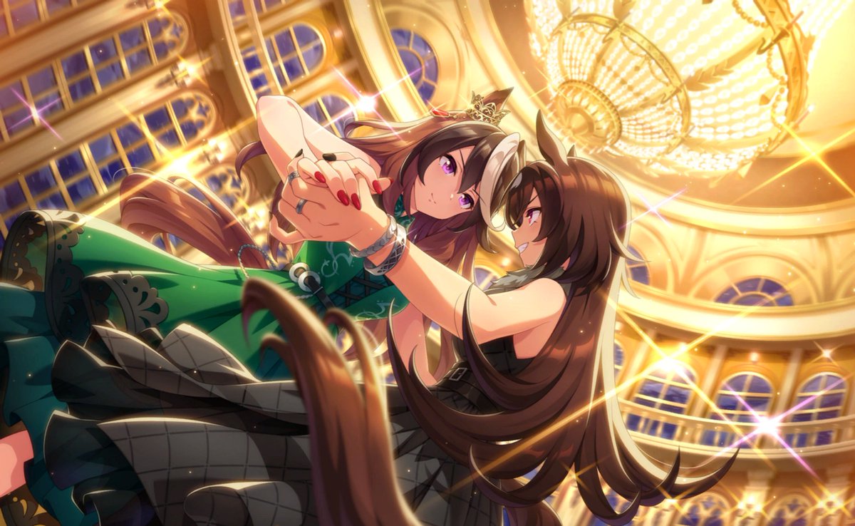 umapairs's tweet image. Today’s third pair is Symboli Rudolf &amp;amp; Sirius Symboli! (”IDFK”)

Extra: These two dead talk like a divorced couple in game, glory to the ballroom event!

#SymboliRudolf #SiriusSymboli