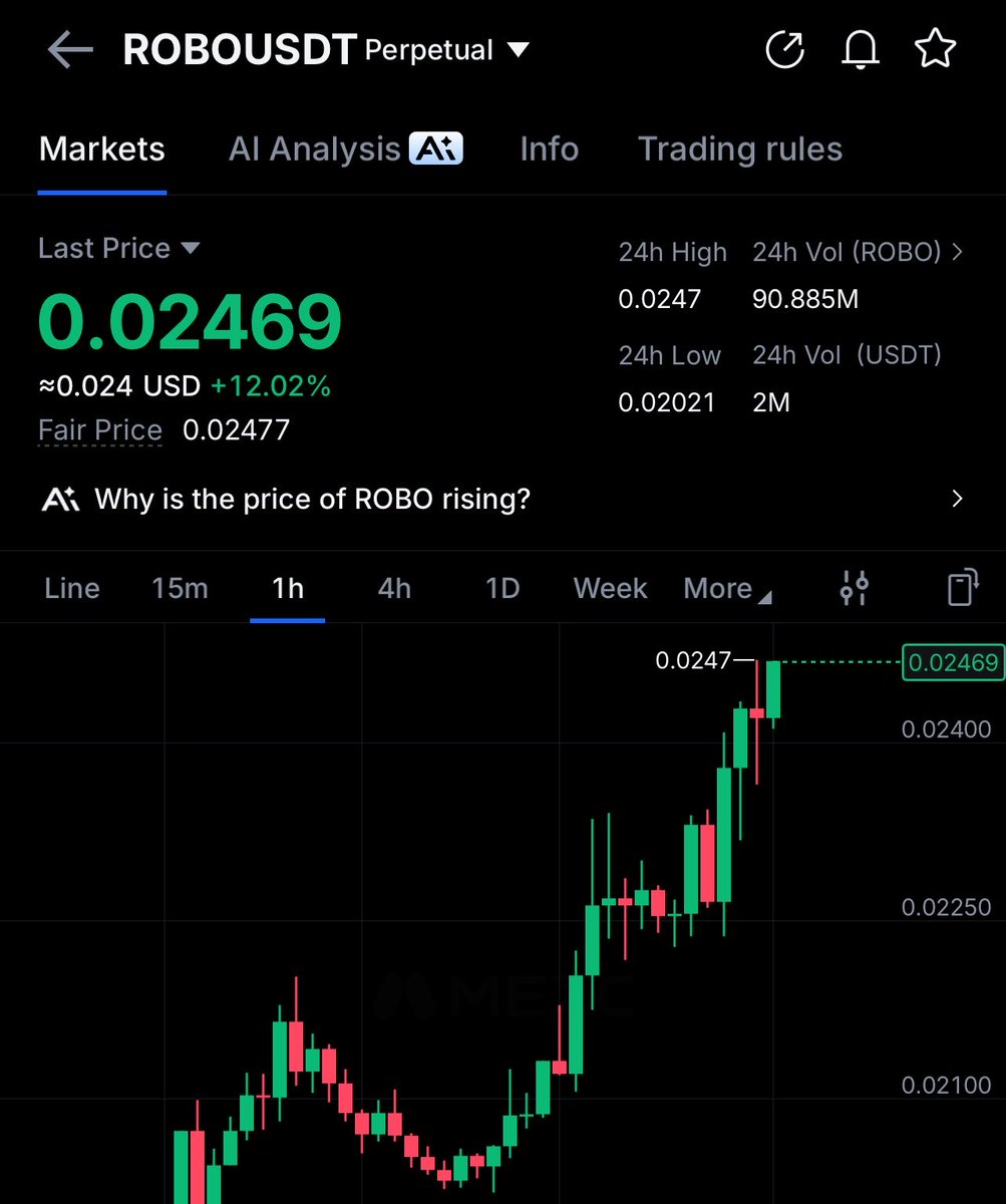 ABMALSa's tweet image. You missed $RAVE pump 🚀  
Don’t miss $ROBO AI 🤖 it’s about to pump HARD!  

AI + Robotics narrative exploding right now.  
Next 10x-50x loading…🔥  

#ROBO #ROBOAI #Crypto #AI