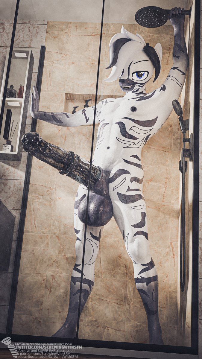 after a long busy work week, buck loves to take a nice long hot shower to help clear his mind and blow off some steam.

wanna join em?~

incredible art done by <a href="/ScrewingWithSFM/">Screw 🔞</a>