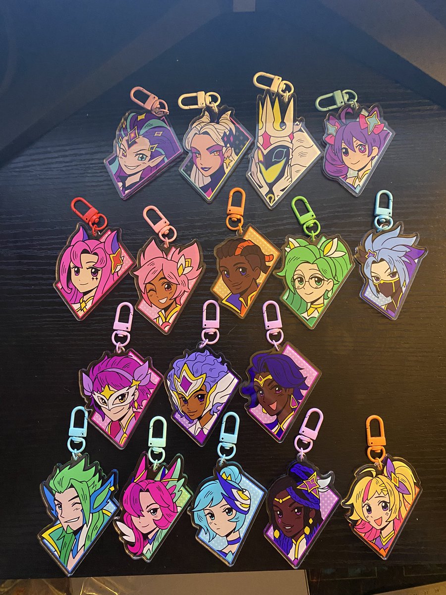 star guardian charm samples came in 🥹 need to adjust some sizes and work on the bundles but should have these up on Monday!