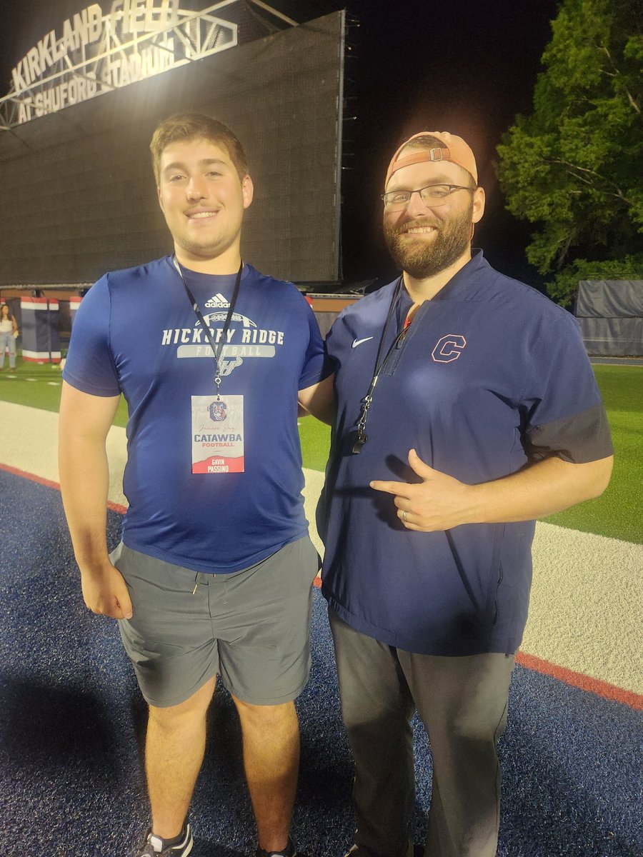 GavinPassino1's tweet photo. I had a great time tonight at the @CatawbaFootball Junior Day/Spring Game. Thank you for the invite @CoachVellucci @Coach_BCollins. I'm looking forward to continuing the recruiting process and seeing more of what this programis all about.
@coachBGentry @coachMBloom @EPassinoNFHS @finisholacademy @RaginRidgeFB @Coach_Hendo339