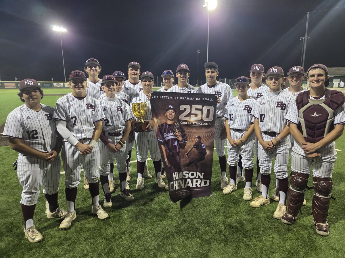 BrahmasBsbCoach's tweet photo. Congrats to @hudbud_1 

250 career strikeouts!
...and still counting

@hbteams @3ATxHsBaseball https://t.co/zRNJYw73rh