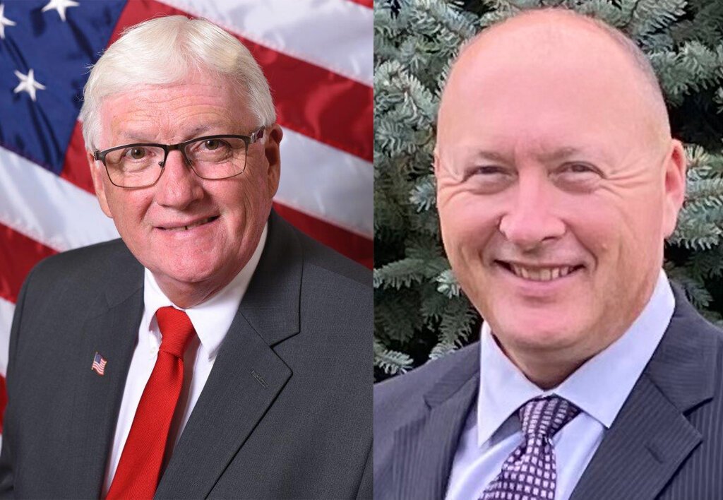 INDIANA

Kosciusko County - County Commissioner Candidates

Pictured (L to R) are Southern District Kosciusko County Commissioner candidates Robert “Bob” Conley, incumbent, and Don Wiesehan. Both are Republicans.  Interesting, the Local GOP is not in favor of having a forum