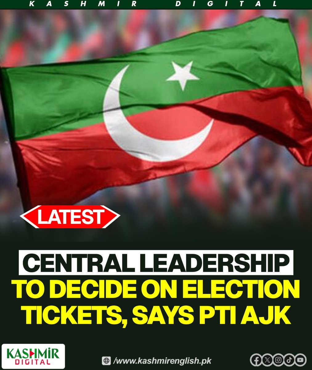 KashmirDigital1's tweet image. Central leadership to decide on elections tickets, says PTI AJK

To read more visit: kashmirenglish.pk/central-decide…

#CentralLeadership #Decide #ElectionsTickets #PTI #AJK