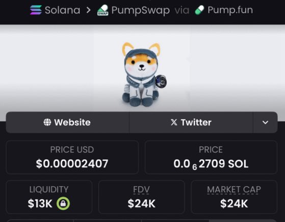 codnet_coinguru's tweet image. I showcased $AstroDOGE at a $24k market cap and strategically shared it with my community, highlighting its early-entry edge and strong upside potential.

CA:
5scW5BsNKHDpydHoyjDYwNgdL4eaz1Lnuc85yFKYpump

#bbvipal5 #memecoin #Solana