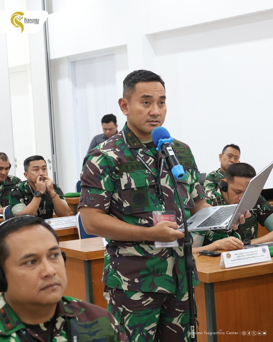 Hari ke-3 pelaksanaan PYC Executive Programme for Senior Military Officers of Indonesia yang berlangsung di Pusat Kompetensi Bela Negara BPSDM Han Kemhan, Rumpin, Bogor (15 April 2026) diisi dengan pembahasan isu-isu strategis global yang semakin kompleks dan relevan bagi
