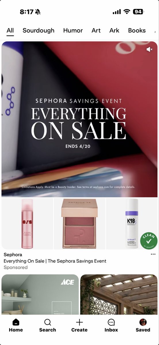 MoriganPlays's tweet image. I’m done with Pinterest. You can’t open, search, or share without 1/4 of the results being obvious AI and the other 3/4 being ads. What used to be inspiration is now friction. Finding anything real takes 4x the effort, and I’m tired. #pinterest #aislop