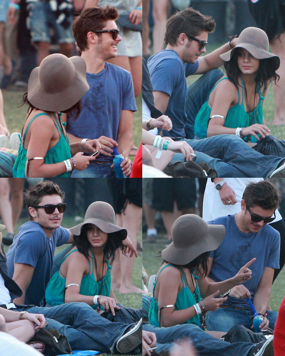 Zac Efron and Vanessa Hudgens at Day 3 of the Coachella Music &amp; Arts Festival. (2010)