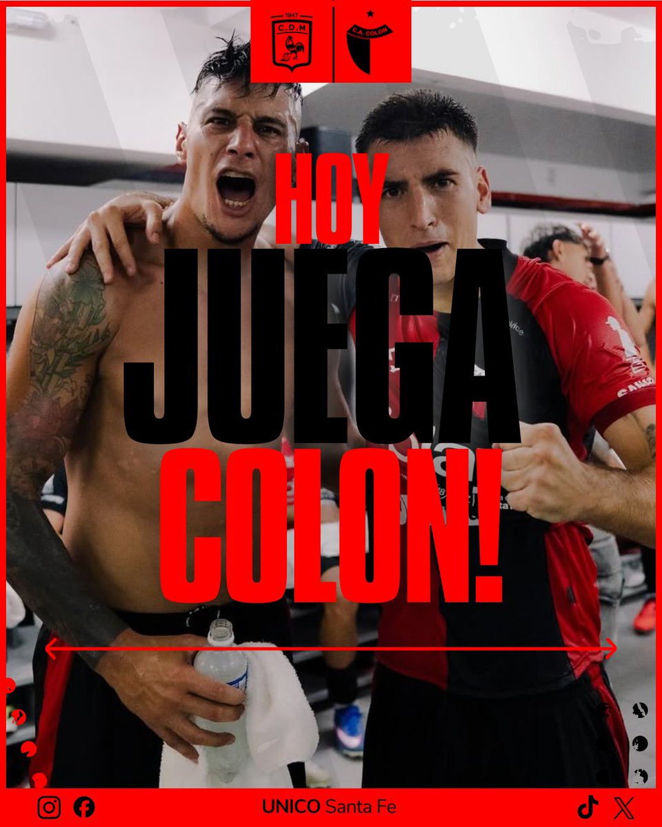 unicosantafe's tweet image. 🔴⚫ ¡Hoy juega Colón! ⚽

🆚 Deportivo Morón
🏟️ Nuevo Francisco Urbano
⏰ 15:30hs
👨‍⚖️ Árbitro: Álvaro Carranza
📺 Transmite LPF Play

#Colón #SantaFe #ÚnicoSantaFe #PrimeraNacional #AFA