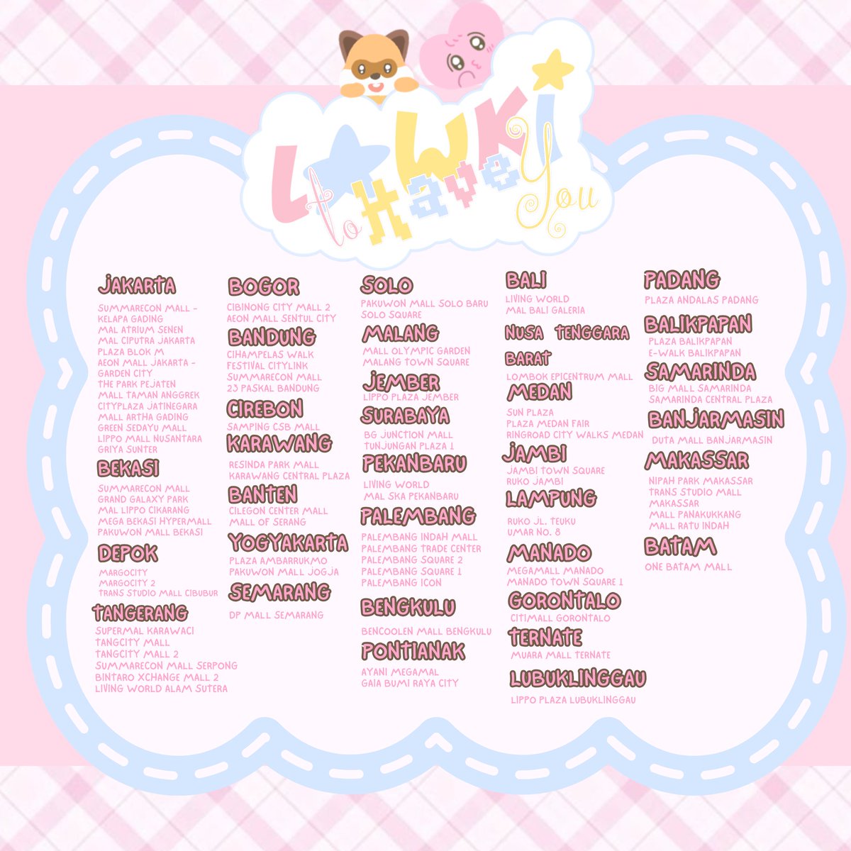 AHOFINAOFC's tweet photo. 💖 LAWKI TO HAVE YOU 💖
 
AHOF's JL &amp; Woongki Birthday Photoframe Event by 
@AHOFINAOFC

📍 @selfietimeid
📆  21 April - 27 April 2026

Mari kita rayakan bersama! 🦝🐤
—Jangan lupa gunakan hastag dan tag kami, ya!
 
LAWKI TO HAVE YOU
#myLAWKIcharm
#AHOF #아홉
@AHOF_Official https://t.co/MMk2ooxRpU