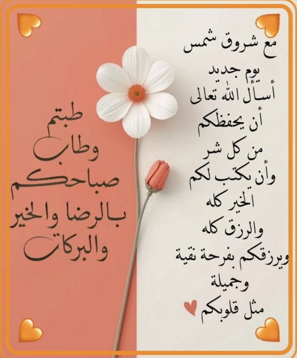 صبحكم الله بالخير والعافية 🌸