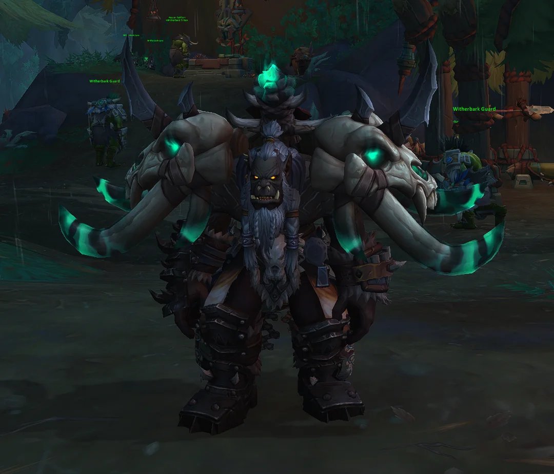 WarcraftMeme's tweet image. I found them, guys. The most ridiculously oversized pauldrons in WoW. #warcraft