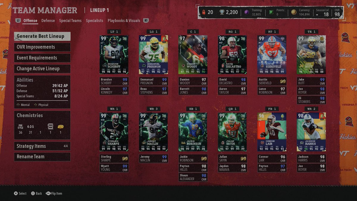 HamNoBurger1's tweet image. Howdy Hammy Gang! 🐷

My Daily #CFB26 Ultimate Team Lineup!!! Let me know what you think

Come hang out some time! #TwitchStreamer #HamNoBurger
twitch.tv/hamnoburger123