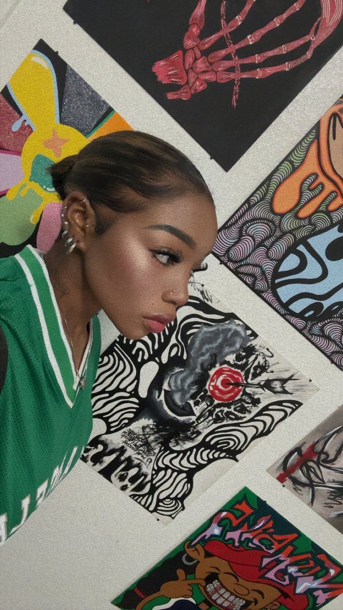 Me and my art wall.