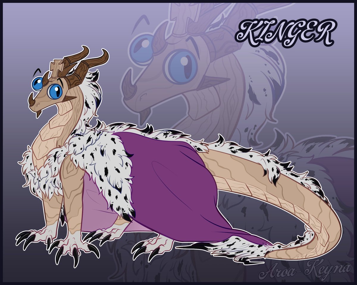 AroaKeyna's tweet photo. Kinger! But as a DRAGON! 
And now finished haha
#tadc #kinger #dragon https://t.co/WhhTsLsBUq