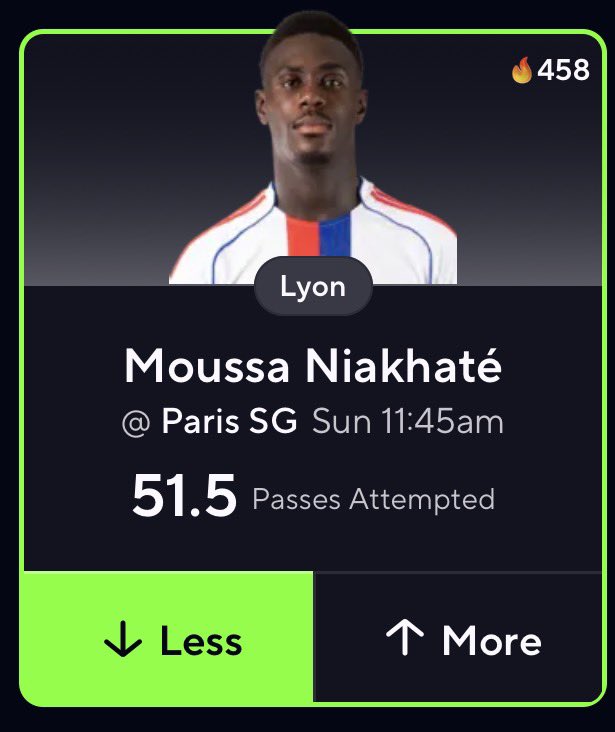 ANOTHA POTD! ♻️💨

Moussa Niakhaté u51.5 Passes

WE ARE 41-5 ON POTD AND GOT TWO BANGERS POSTED FOR UCL!!! 🙏

If this doesn’t hit ON EVERYTHING I’m giving away $100 THIS TOO FREE 🆓 

Comment “🍐” for two different VIP PAIRS 🔥🚀

#GamblingX #PrizePicks #SoccerPOTD