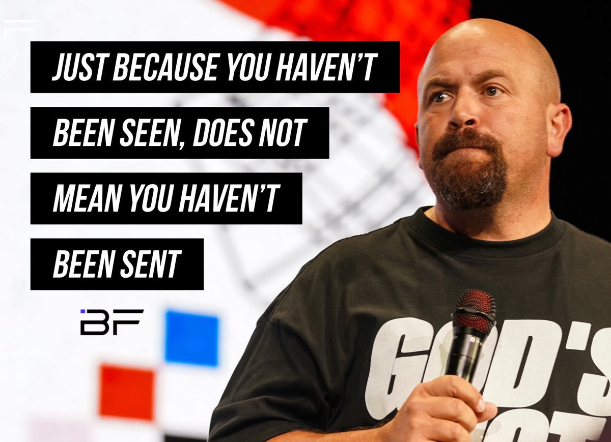 brandonfender's tweet image. Just because you haven’t been SEEN, does not mean you haven’t been SENT!

👀👀👀

You’re not overlooked, you’re under construction.

2 Corinthians 5:7
“For we walk by faith, not by sight:”

#Seen #Sent #Overlooked #Calling #Inspo