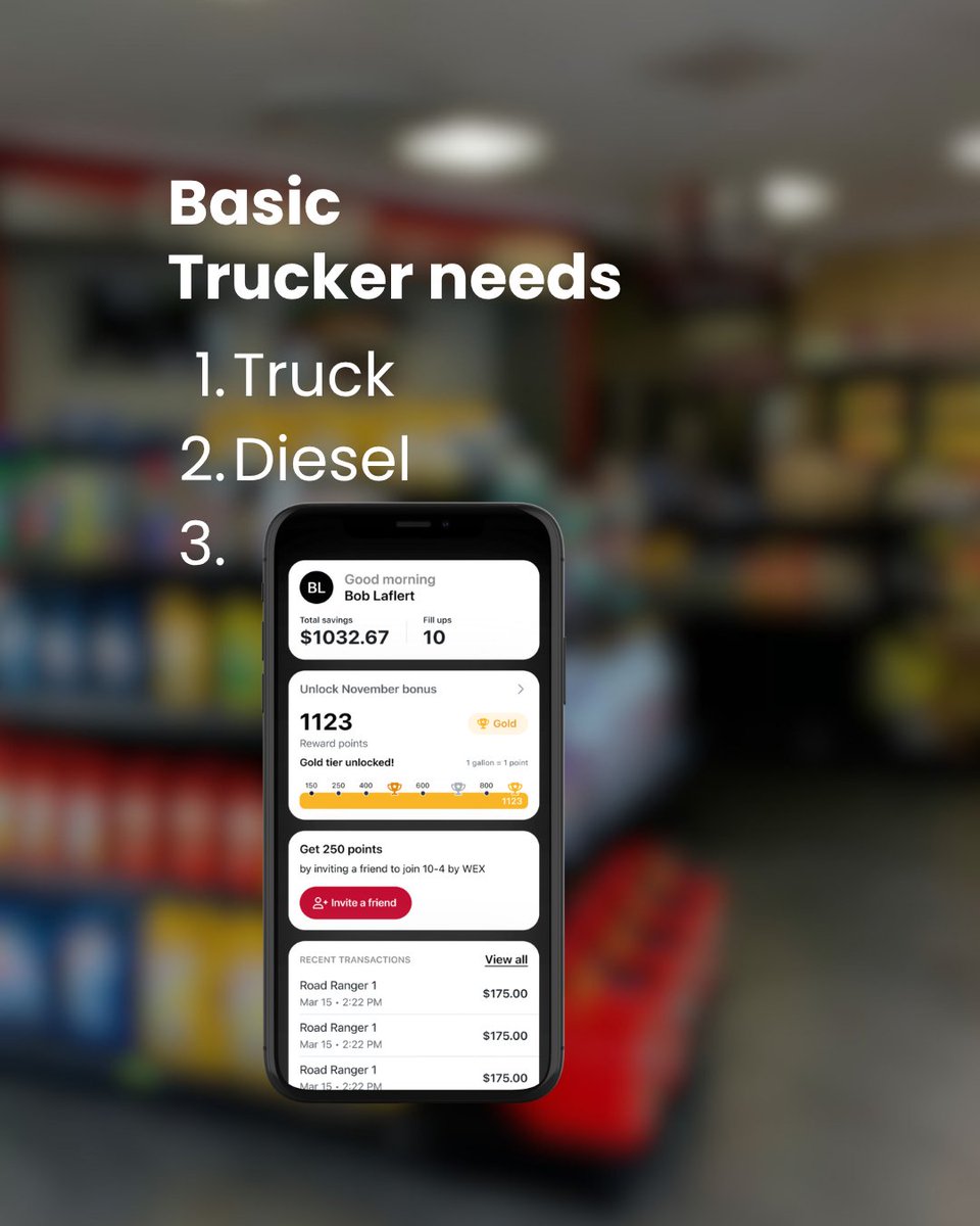 104bywex's tweet image. if you're a trucker and you don't have the 10-4 by WEX ap to save on diesel - what are you doing? 

#meme #owneroperator #trending #fuel #truckers