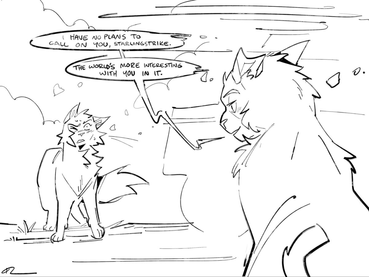 JOCKPRIEST's tweet image. more of this silliness. feat a couple of lines (first cut from the final film) that i loveeee #warriorcats