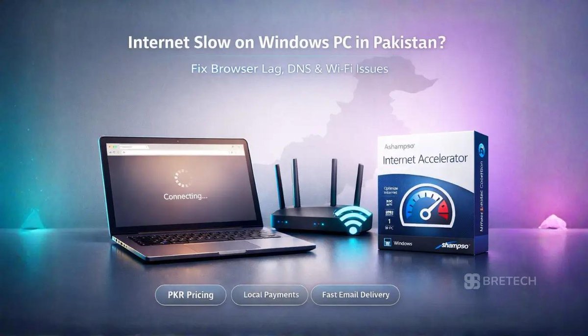 BreTechPK's tweet image. Internet Slow on Windows PC in Pakistan – Fix Browser Lag, DNS &amp;amp; Speed Issues 🌐

Fix slow internet, browser lag &amp;amp; DNS issues with simple steps. Improve speed for browsing, streaming &amp;amp; work. 🚀

🛒 Read more: rfr.bz/t38492e

#BreTechNet #InternetSpeed #Windows