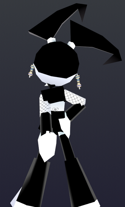 Jenny's lookin' a bit goth
