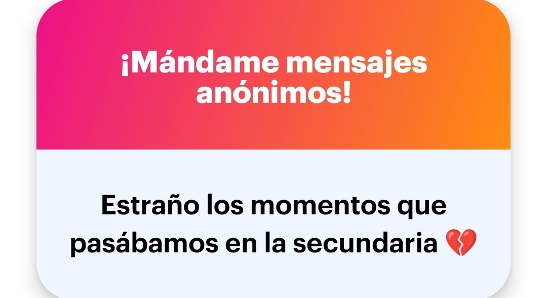 Secundaria?? 
ngl.link/soyelnoedv1